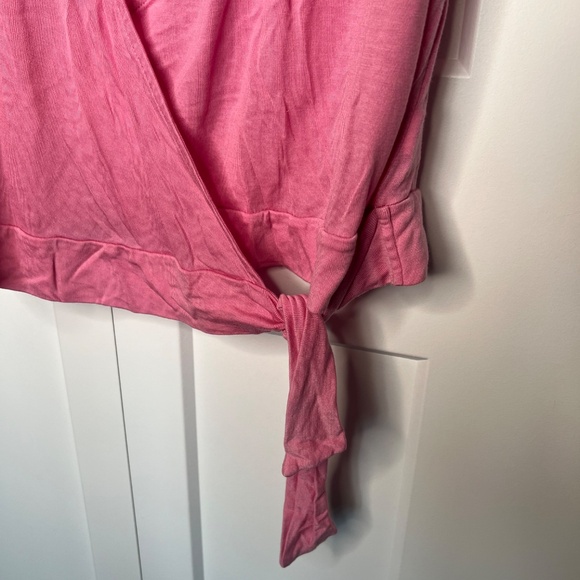 GAP Flutter Short Sleeve Wrap Blouse Top Women's Size Large - Picture 4 of 5